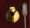 Ceramic Aroma Necklace Donut Brown Yellow